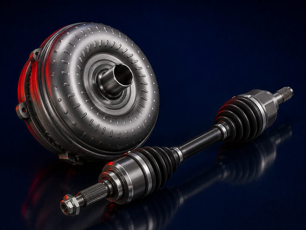 GM torque converter and CV axle shaft, OEM specification